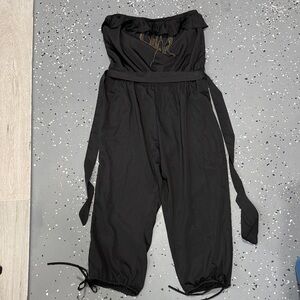 2B Bebe Elegant Black Strapless Jumpsuit